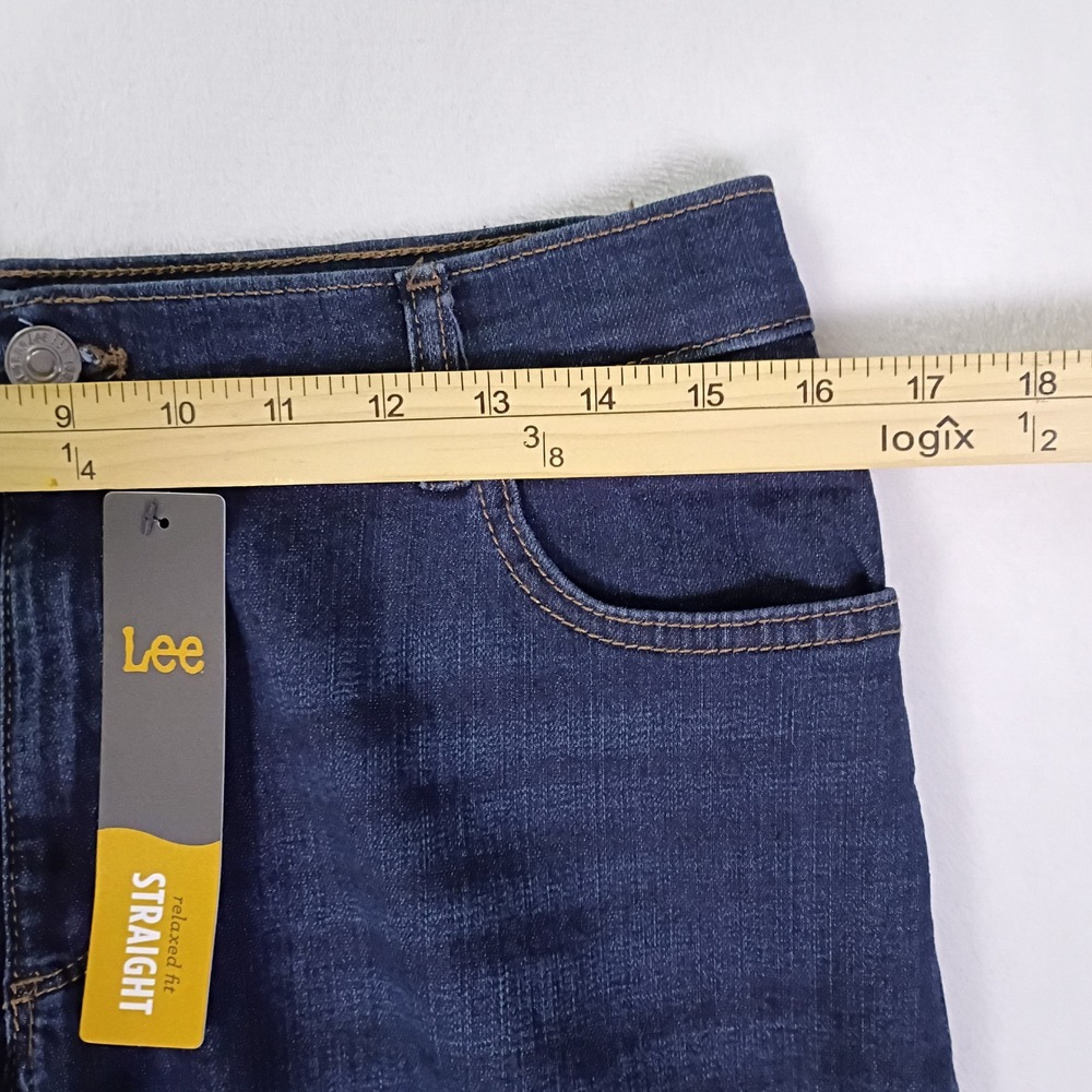 Lee Verona Relaxed Fit Straight Leg Jeans Indigo Blue Womens 10S 32x29 NWT - Picture 7 of 15